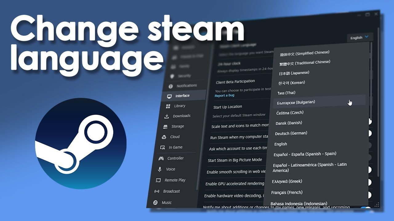 چگونه زبان Steam را تغییر دهیم؟